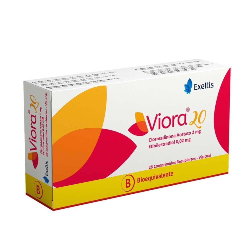 Viora 20 Clormadinona / Etinilestradiol 28 Comprimidos Recubiertos