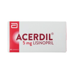 Acerdil Lisinopril 5mg 30 Comprimidos