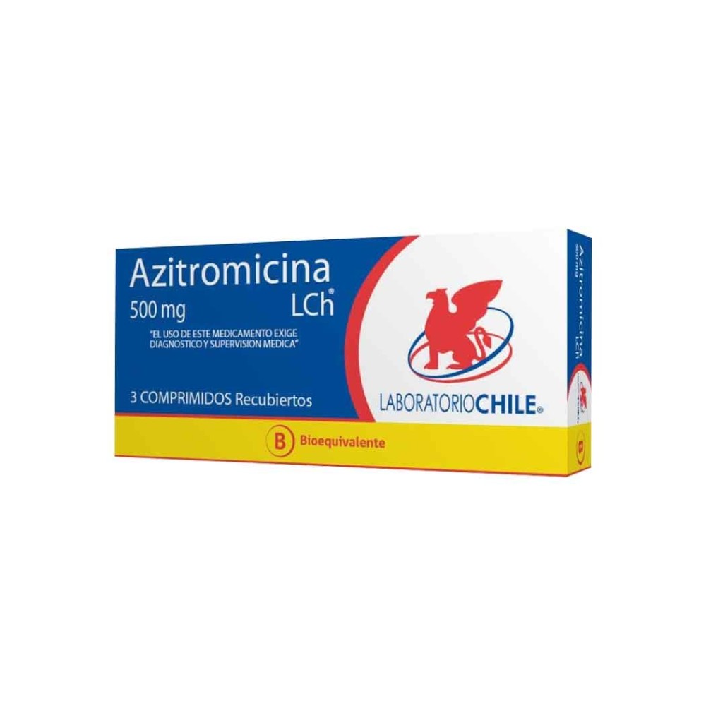Azitromicina (B) 500mg 3 Comprimidos Recubiertos  PRECIO UN MEDIDA $261