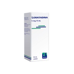 Loratadina 5mg/5ml Jarabe 90ml  PRECIO UN MEDIDA $1740
