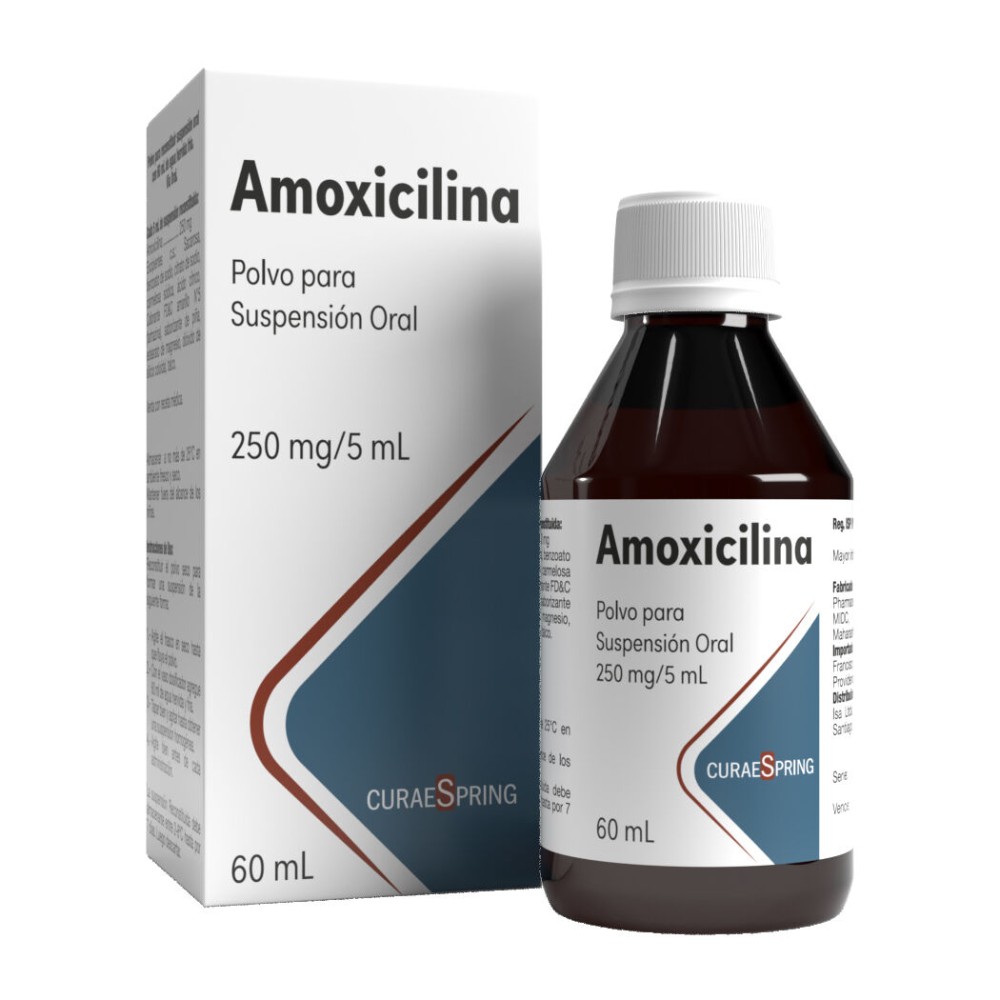 Amoxicilina 250mg/5ml Jarabe 60ml  PRECIO UN MEDIDA $1823