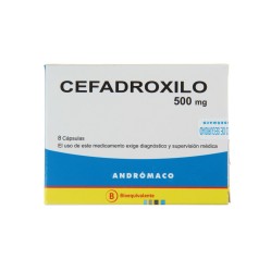 Cefadroxilo (B) 500mg 8 Cápsulas  PRECIO UN MEDIDA $150