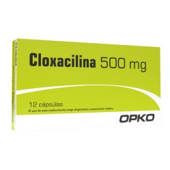 Cloxacilina 500mg 12 Capsulas  PRECIO UN MEDIDA $132