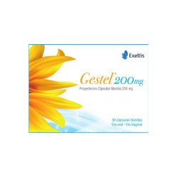 Gestel Progesterona 200mg 30 Cápsulas Blandas