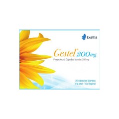 Gestel Progesterona 200mg 30 Cápsulas Blandas