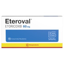Eteroval Etoricoxib 60mg 14 Comprimidos Recubiertos