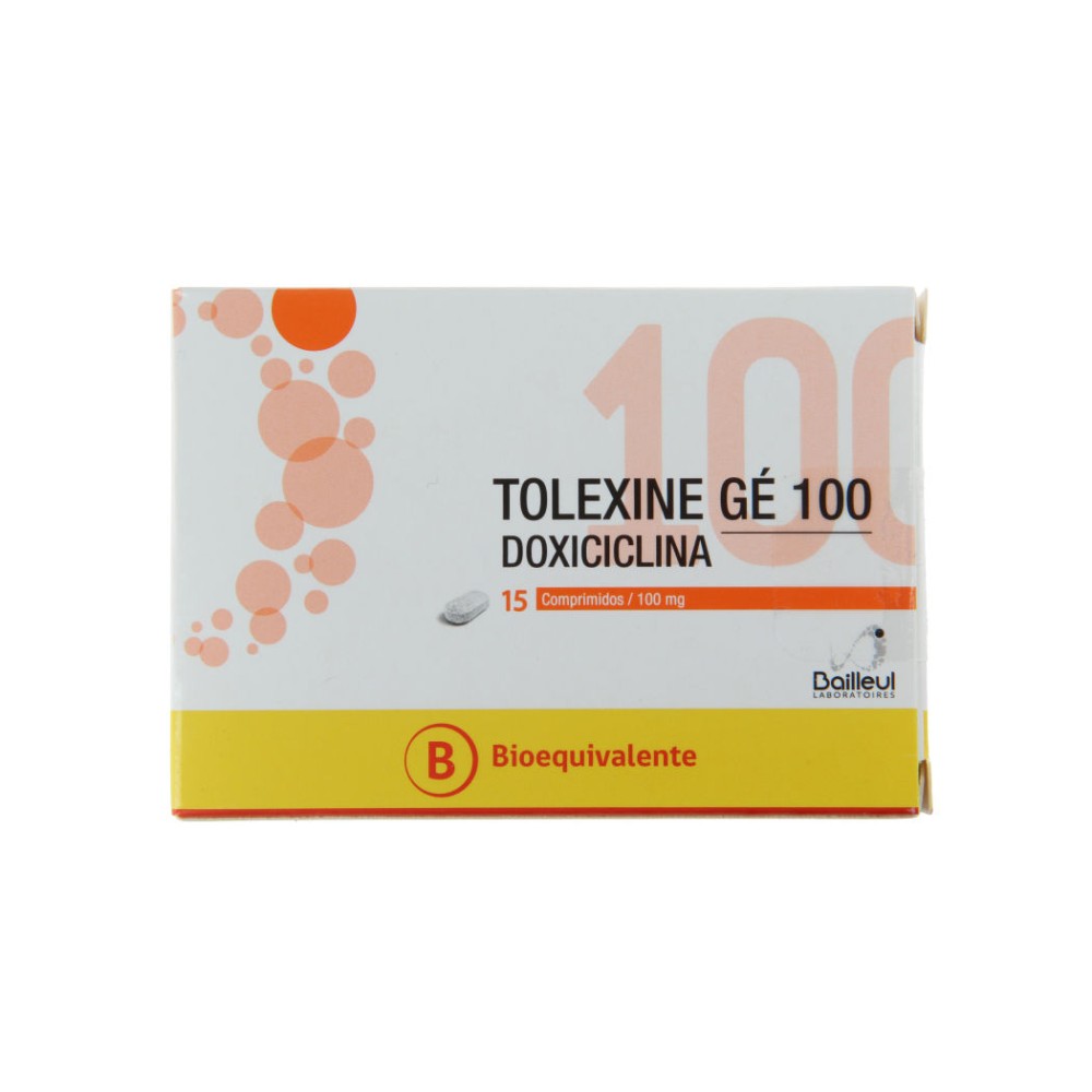 Tolexine GÉ (B) Doxiciclina 100mg 15 Comprimidos