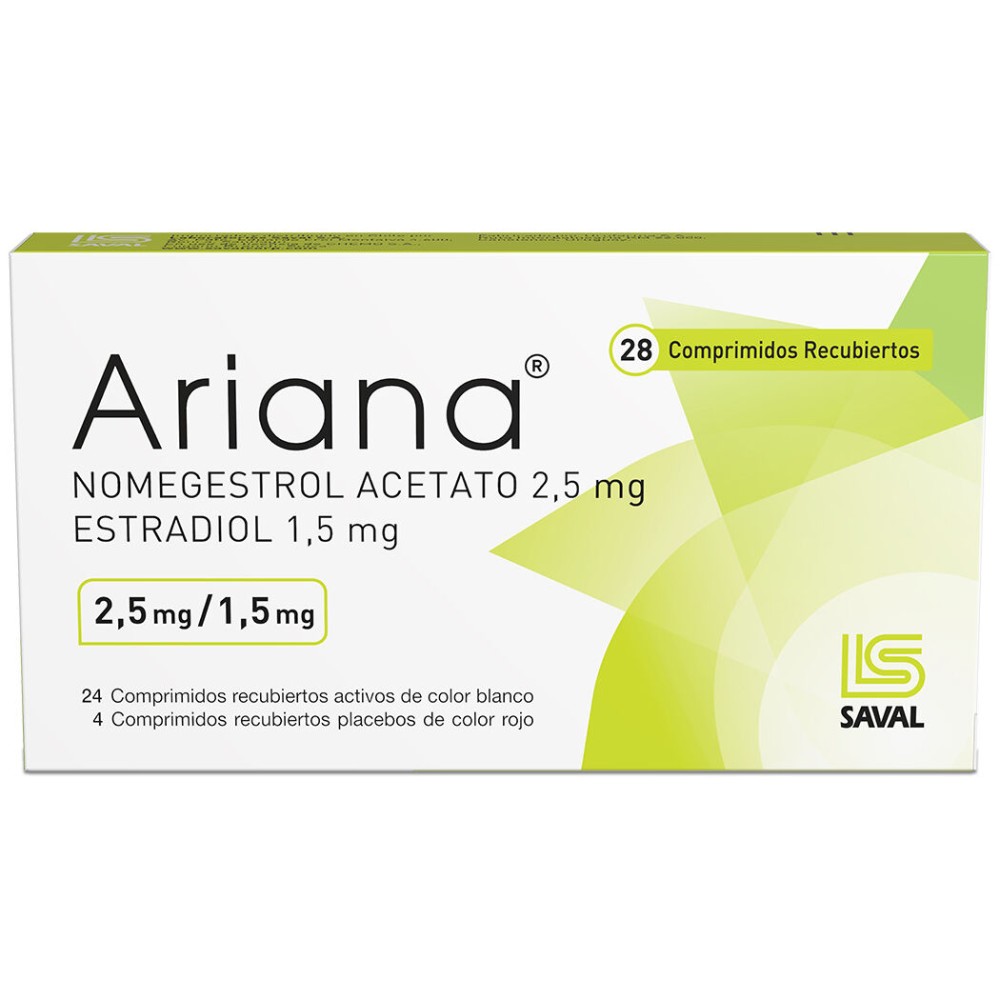 Ariana 2.5mg/1.5mg 28 Comprimidos Recubiertos