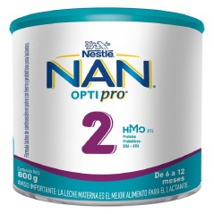 Leche en Polvo Fórmula Infantil Nan 2 Optipro 800g