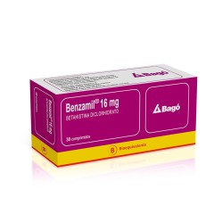 Benzamil (B) Betahistina 16mg 30 Comprimidos