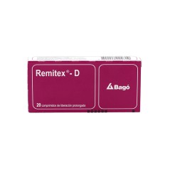 Remitex-D Cetirizina / Pseudoefedrina 20 Comprimidos Prolongados