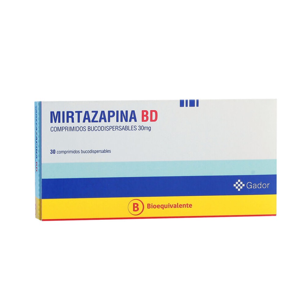 Mirtazapina (B) 30mg 30 Comprimidos Bucodispersables