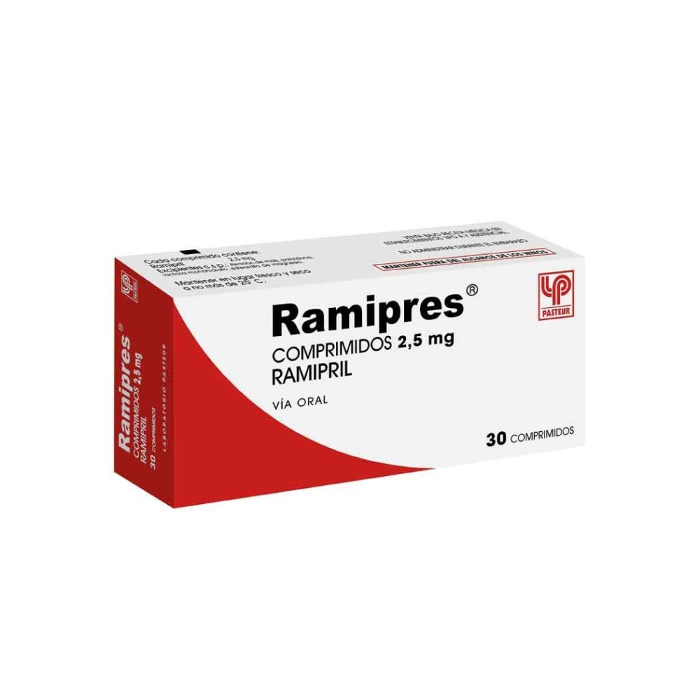 Ramipres Ramipril 2.5mg 30 Comprimidos