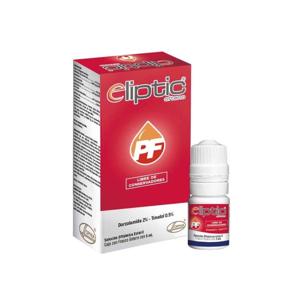 Eliptic PF Ofteno (B) Dorzolamida / Timolol Solución Oftálmica 5ml
