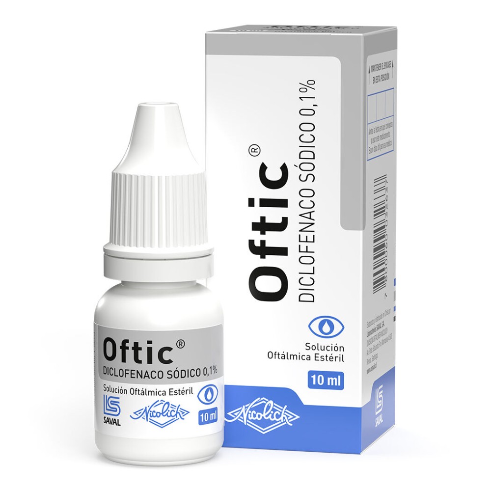 Oftic Diclofenaco Sódico 0.1% Solución Oftálmica 10ml