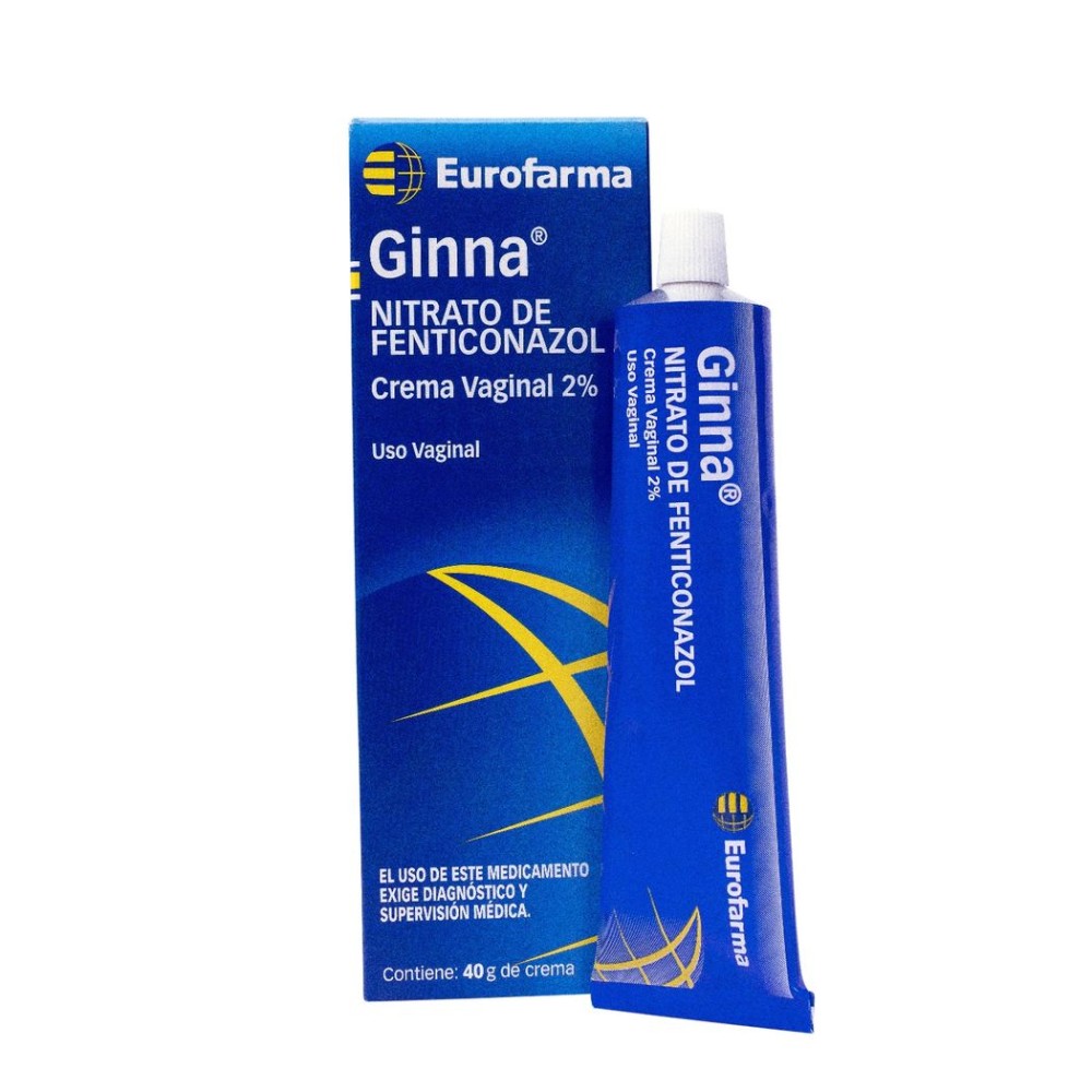 Ginna Nitrato de Fenticonazol 2% Crema Vaginal 40g