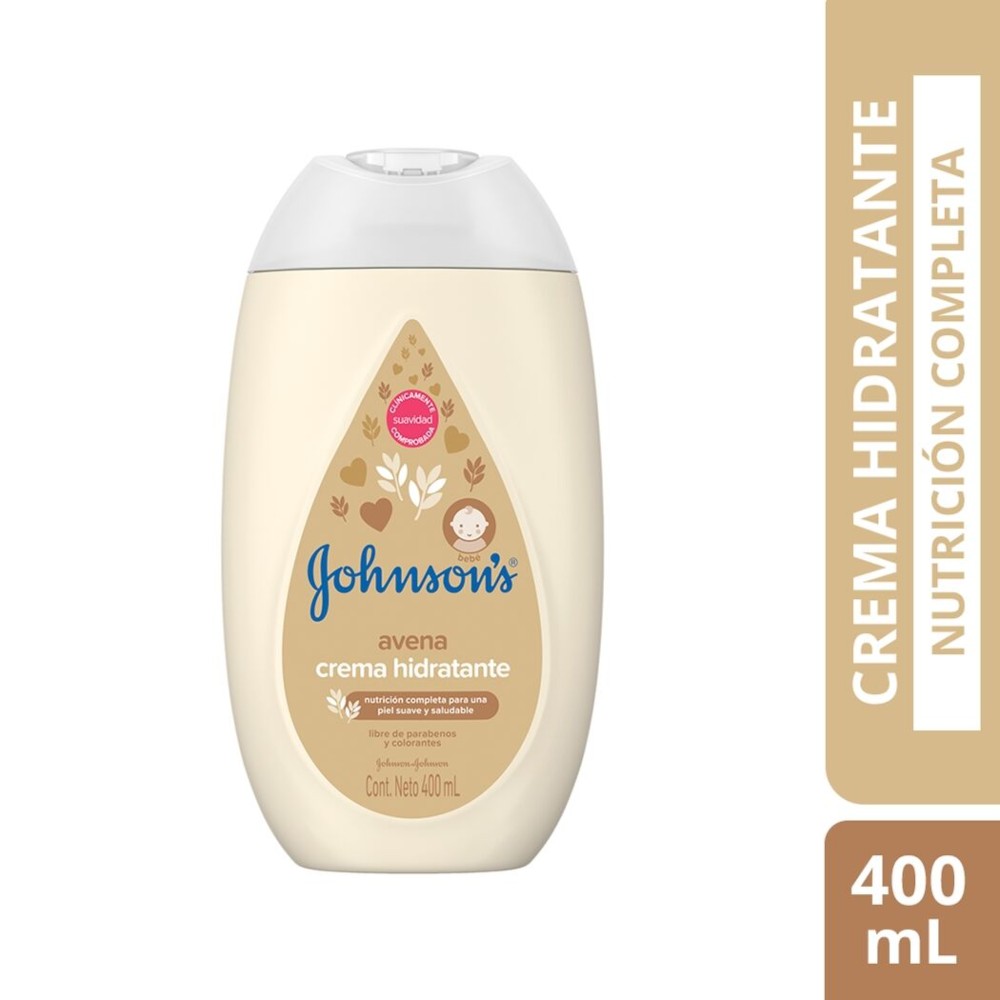 Crema hidratante Bebé Avena Johnson's 400ml