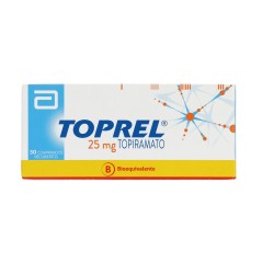 Toprel (B) Topiramato 25mg 30 Comprimidos Recubiertos