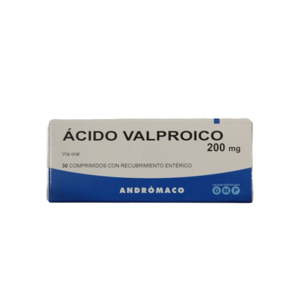 Ácido Valproico 200mg 30 Comprimidos Recubiertos  PRECIO UN MEDIDA $187