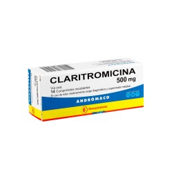 Claritromicina (B) 500mg 14 Comprimidos Recubiertos  PRECIO UN MEDIDA $289