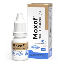 Moxof Moxifloxacino 0.5% Solución Oftálmica 5ml