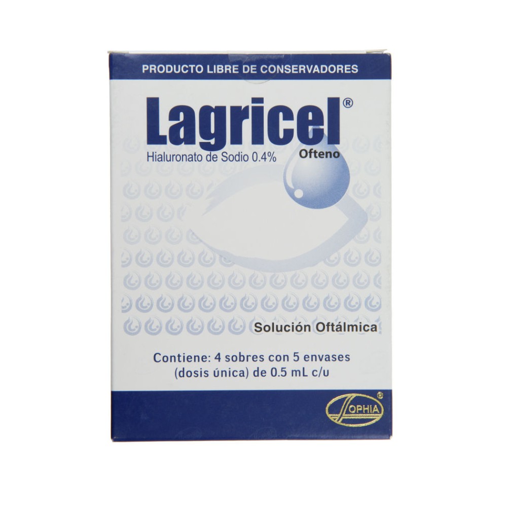 Lagricel Ofteno 0.4% Solucion Oftalmica 20 Unidades