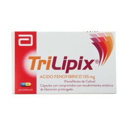 Trilipix Ácido Fenofíbrico 135mg 30 Cápsulas Prolongadas