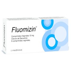 Fluomizin Cloruro de Decualinio 10mg 6 Comprimidos Vaginales