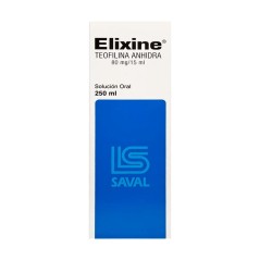 Elixine Teofilina 80mg/15ml Jarabe 250ml