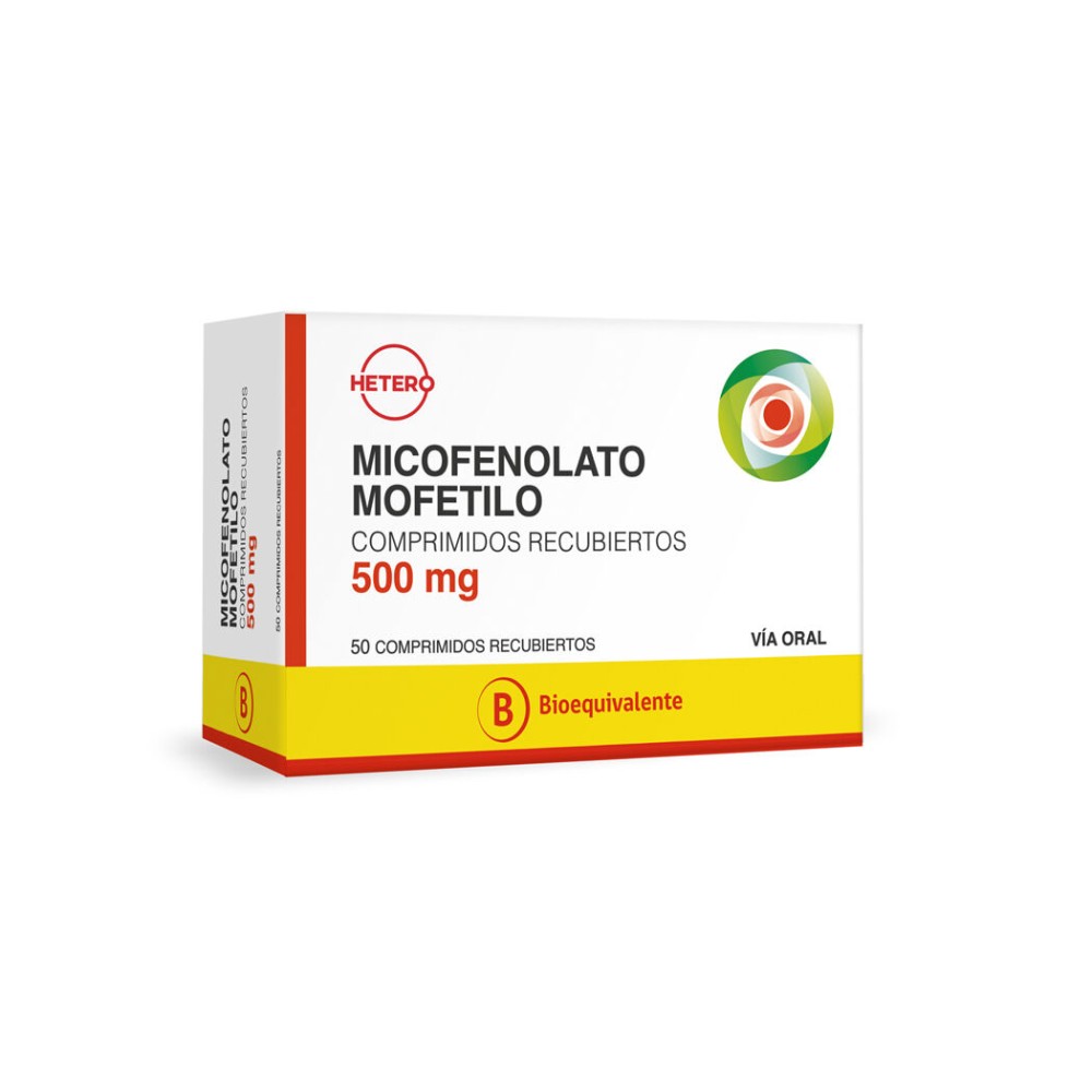 Micofenolato Mofetilo (B) 500mg 50 Comprimidos Recubiertos