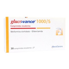 Glucovance 1000/5 Metformina / Glibenclamida 30 Comprimidos Recubiertos