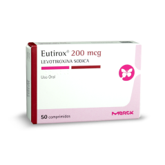 Eutirox (R) Levotiroxina 200mcg 50 Comprimidos
