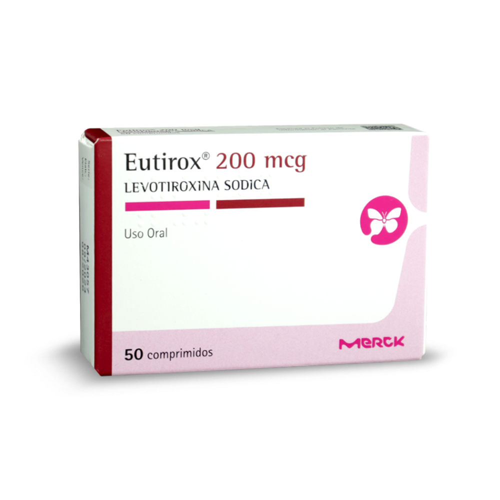 Eutirox (R) Levotiroxina 200mcg 50 Comprimidos