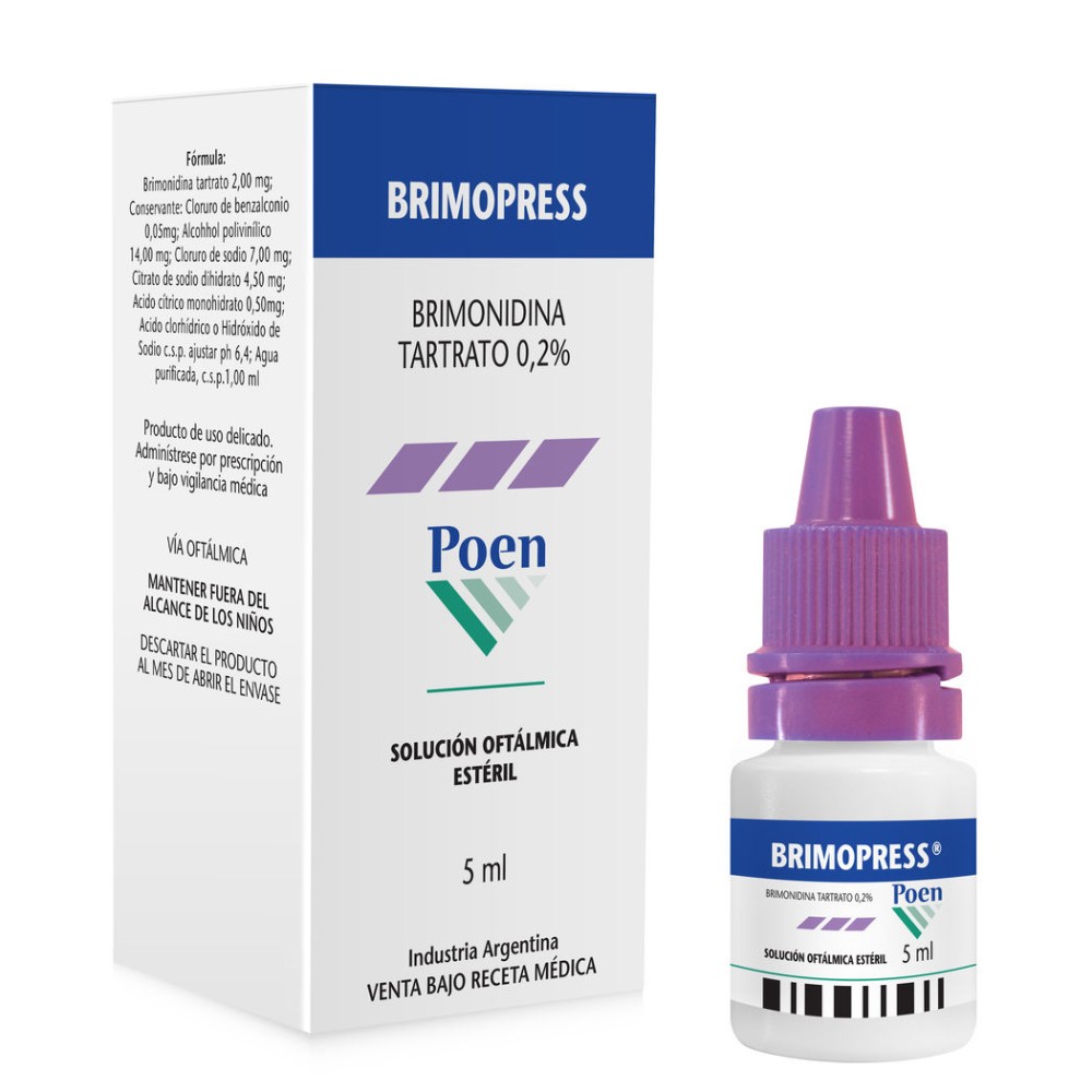 Brimopress Brimonidina 0.2% Solución Oftálmica 5ml