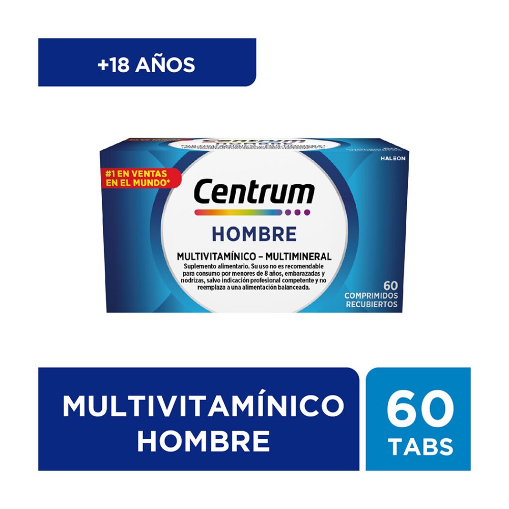 Centrum Hombre Multivitamínico 60 Comprimidos