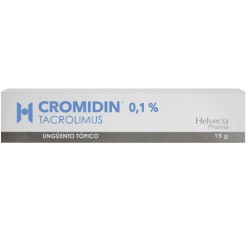 Cromidin Tacrolimus 0.1% Ungüento Tópico 15g