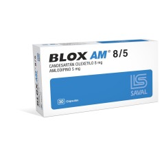 Blox AM 8/5 Candesartán / Amlodipino 30 Cápsulas