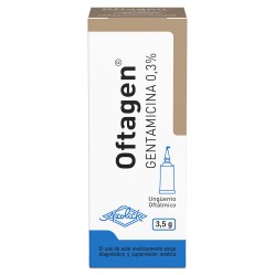 Oftagen Gentamicina 0.3% Ungüento Oftálmico 3.5g  PRECIO UN MEDIDA $356422