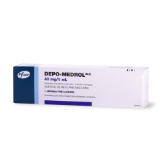 Depo-Medrol Metilprednisolona 40mg/ml Inyectable 1 Jeringa Prellenada
