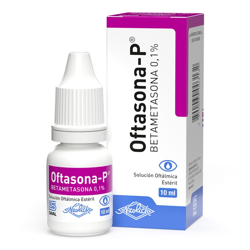 Oftasona-P Betametasona 0.1% Solución Oftálmica 10ml  PRECIO UN MEDIDA $170932