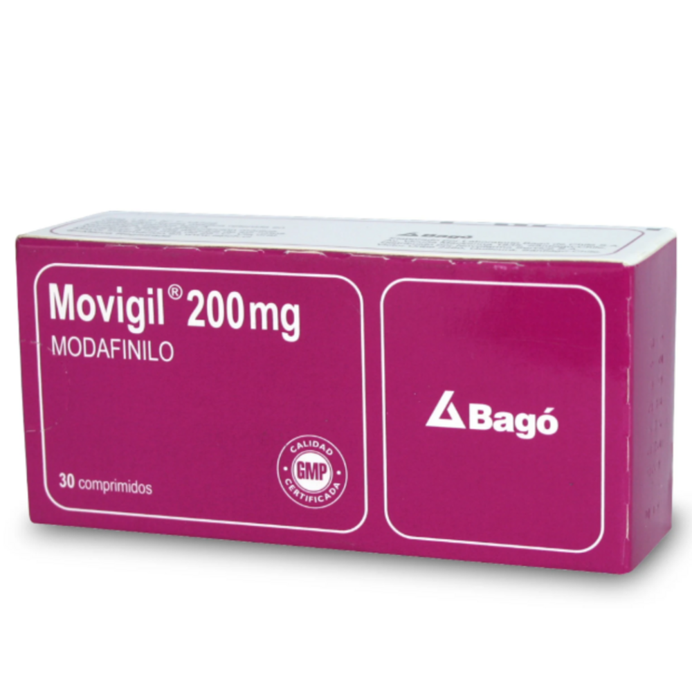 Movigil Modafinilo 200mg 30 Comprimidos