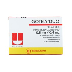 Gotely Duo (B) Dutasterida / Tamsulosina 30 Cápsulas