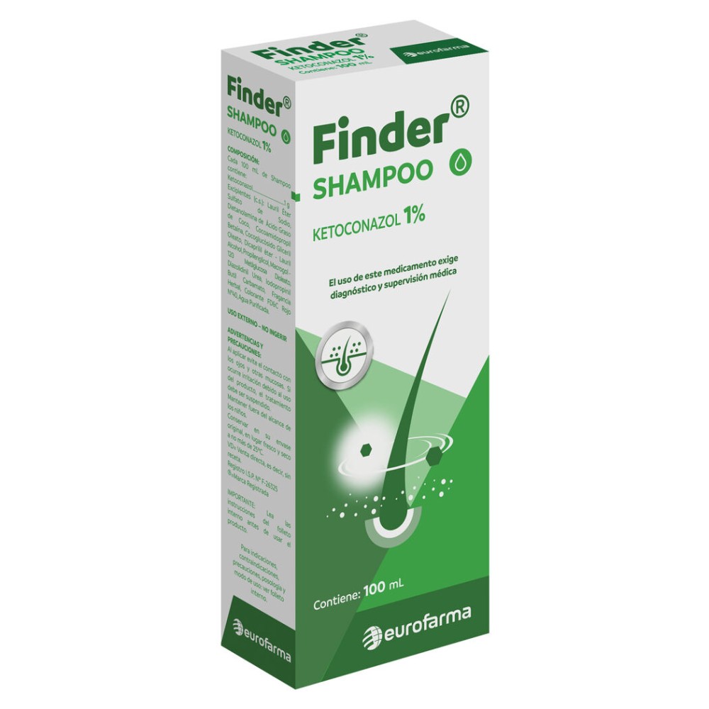 Finder Ketoconazol 1% Shampoo 100ml