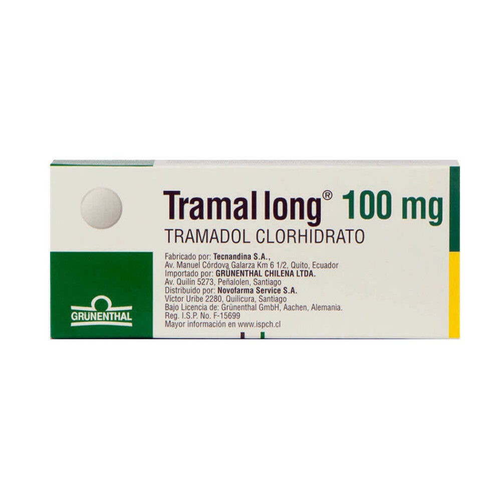 Tramal Long (R) Tramadol 100mg 10 Comprimidos