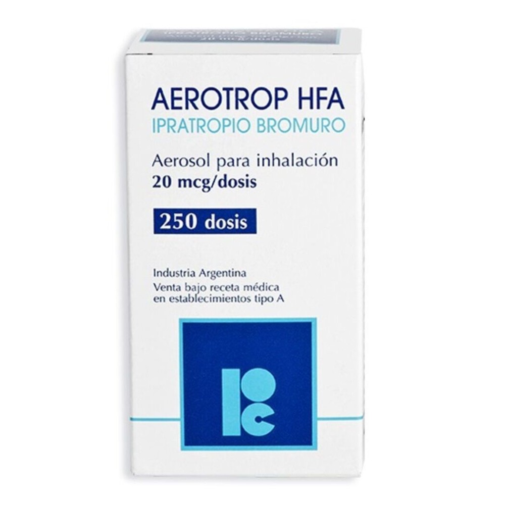 Aerotrop Ipratropio Bromuro 20mcg Inhalación 250 Dosis  PRECIO UN MEDIDA $3742