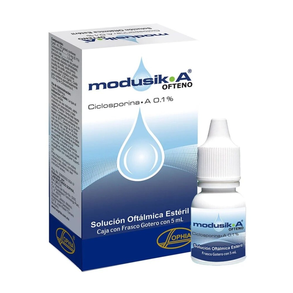 Modusik-A (B) Ciclosporina-A 0.1% Solución Oftálmica 5ml