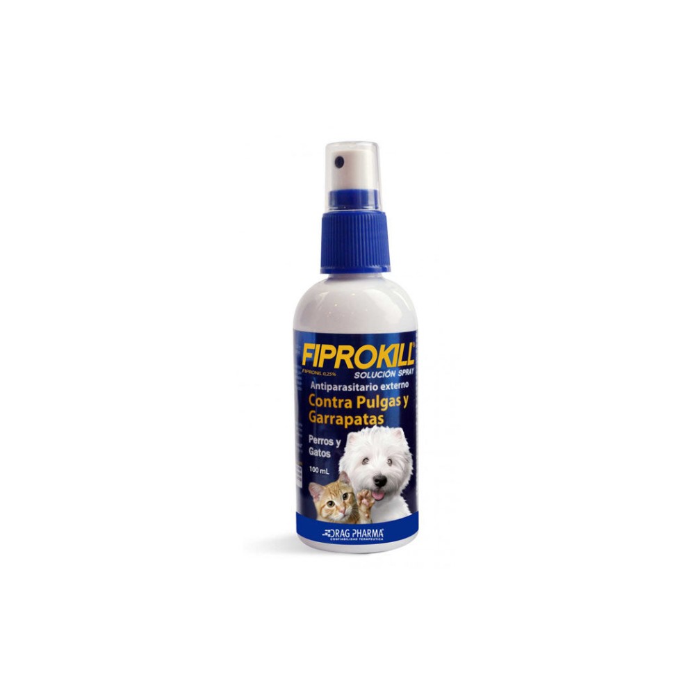 Fiprokill Antipulgas en Spray Para Perros y Gatos 100ml