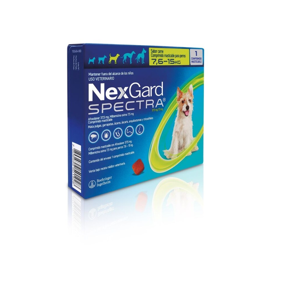Nexgard Spectra 7.6kg - 15kg 1 Comprimido Masticable