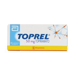 Toprel (B) Topiramato 50mg 30 Comprimidos Recubiertos