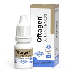 Oftagen Gentamicina 0.3% Solución Oftálmica 5ml  PRECIO UN MEDIDA $271915